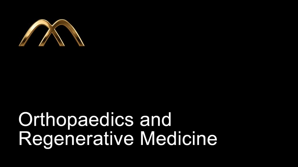 Orthopaedics and Regenerative Medicine